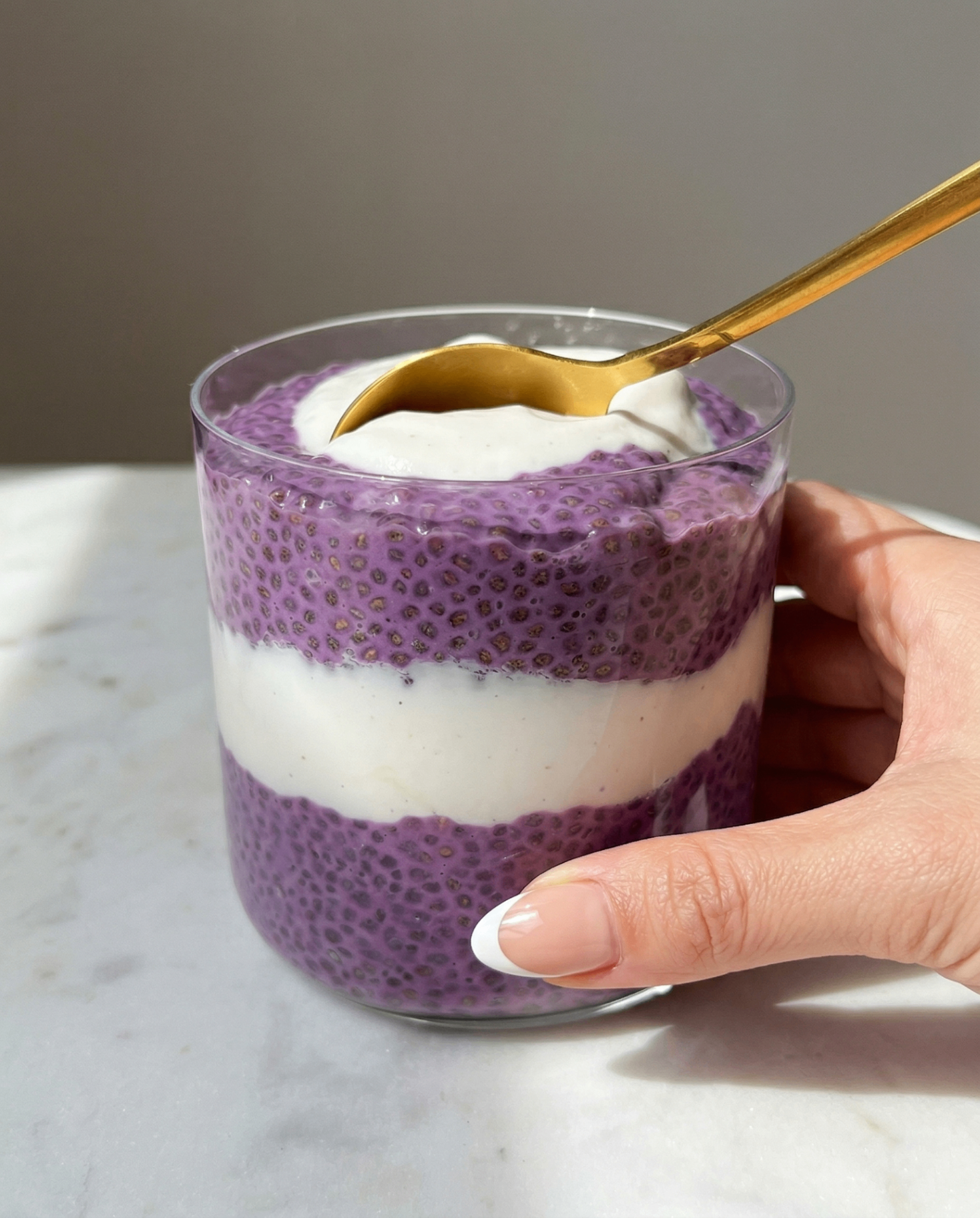 Ube Chia Pudding: Einfaches violettes Frühstücksrezept